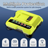 Charger For Ryobi 40V For OP401 OP404 OP406A OP40261 OP40301 OP40401 OP40501