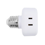 Light Socket Outlet Adapter 1000W E26 Bulb Socket to 3/2 Prong Outlet Converter