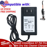 AC Adapter Charger For Bissell CrossWave X7 Cordless Pet Pro Wet Dry Vac Cleaner