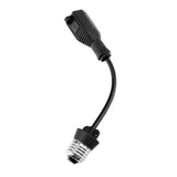 3 Outlet Light Socket Adapter, Convert E26/E27 Bulb Socket to 3 Prong Outlet