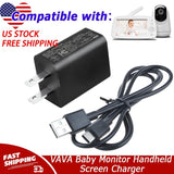 USB C Power Cord 5V Charger For VAVA Baby Monitor Handheld Screen Adapter