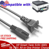 AC Power Cord Cable For HP Smart Tank 5101 6001 7301 All-in-One Printer