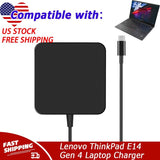 AC Adapter For Lenovo ThinkPad E14 Gen 4 21EB 21E3 Laptop Charger Power Cord US