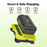 Replacement Charger For Ryobi 40V Lithium Battery OP4030 OP40301 OP4015 OP40200