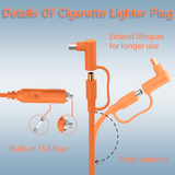 2M 12V/24V Car Charger Cable 14AWG DC7909+8020 for Jackery/Bluetti/Anker/GRECELL