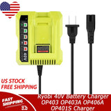 Charger For Ryobi 40V Battery Charger OP403 OP403A OP406A OP401S