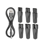7 PCS Power Cord 5V USB Adapter For Philips Norelco 7000 7100 7200 7300 7400