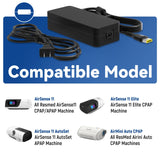 65W 24V 2.71A Power Supply Adapter For AirSense AirMini CPAP Machine Charger