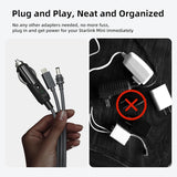 Starlink Mini 3 in 1 DC Power Cable 16.4FT, 100W+ USB C Cigarette Lighter Plug