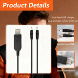USB 5V to 8.4V Charger for 7.4V 3000 2200mAh Li-Polymer Battery Heated Socks