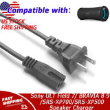 2 Prong AC Charger For Sony ULT Field 7/ BRAVIA 8 9/SRS-XP700/SRS-XP500 Speaker