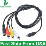 AV A/V TV Video Cable Cord Lead for Sony DCR-DVD203 e DCR-DVD205 e DCR-DVD250/e