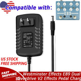 AC Adapter For Westminster Effects E89 Dual Overdrive V2 Effects Pedal Charger