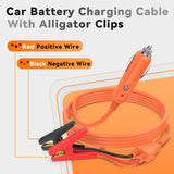 6.6FT 14AWG Cigarette Lighter Plug to Alligator Battery Clip Connector Lead-Acid