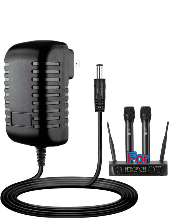 12V AC Adapter For ZINGYOU S2 UHF Wireless Handheld Microphone System