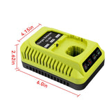 P117 Charger For Ryobi 18V Lithium Battery P189 P190 P191 P192 P193 P194 P197