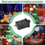 (2 Pack) 12V 1.0A 12 W LED Controllers for Christmas String Light Decorations