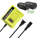 40V Battery Charger for Ryobi OP400 OP401 OP404 ZROP401 Replacement
