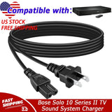 AC Power Cord Cable For Bose Solo 10 Series II TV Sound System Model 419896