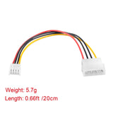 Molex to Floppy Adapter 4 Pin IDE to 4P FDD Hard Drive Power Supply Cable