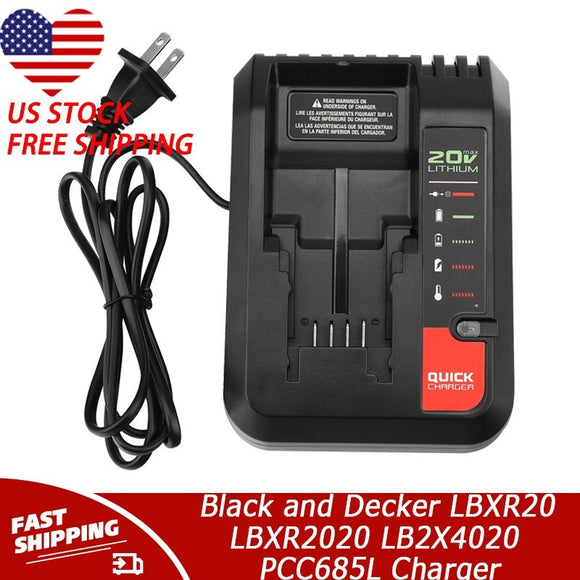 20V Charger for Black and Decker LBXR20 LBXR2020 LB2X4020 PCC685L