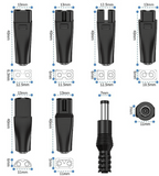 7 PCS Power Cord 5V adapter for Hair Clippers,Beard trimmers,Beauty Instruments