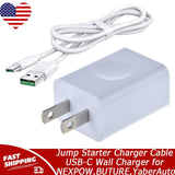 Jump Starter Charger Cable USB-C Wall Charger for NEXPOW,BUTURE,YaberAuto