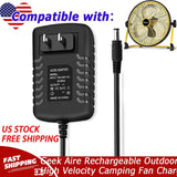 24V Charger for Geek Aire Rechargeable Outdoor High Velocity Camping Fan
