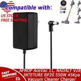 Charger for AFNOP AceVac 11, NADALY V28, INTETURE BP20 550W 45Kpa Vacuum Cleaner