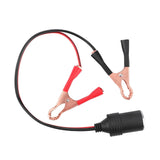 Cigarette Splitter Plug Extension Cord with Battery Alligator Clamps