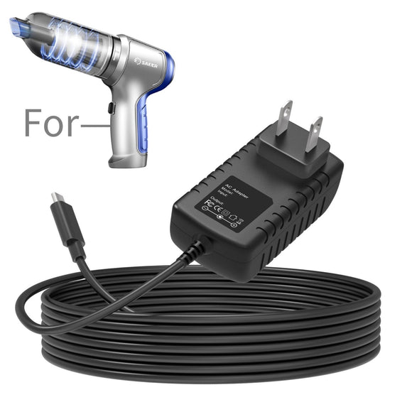 USB-C 5V Adapter for Saker HL-107 Wireless Vacuum Cleaner Charger