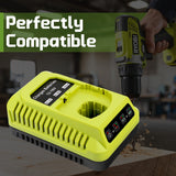 P117 Charger For Ryobi One+ P102 P108 P189 P197 P103 P105 P107 P190 P191 Battery