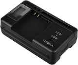 Univ. Battery Charger for Samsung S Blaze T769, Dock for Home/Travel Wall Power