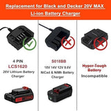 20V Lithium Battery Charger LCS1620 For Black Decker LBX4020 LBX20 LBXR2020
