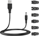 7 PCS Power Cord 5V USB Adapter For Philips Norelco 7000 7100 7200 7300 7400
