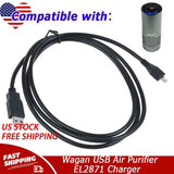 USB Adapter Charger Cable Cord for Wagan USB Air Purifier EL2871 Power