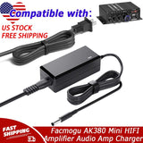 12V AC/DC Adapter Charger For Facmogu AK380 Mini HIFI Power Amplifier Audio Amp
