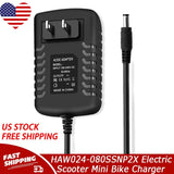 AC Adapter for HAW024-080SSNP2X Electric Scooter Mini Bike A3262V Hangzhou Class