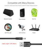 USB to DC Plug Charger Cord for LOGROTATE/Mydethun/BRIGHTWORLD LED 3D Moon Lamp