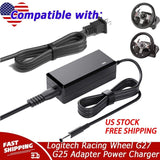 24V AC Adapter Charger for Logitech Racing Wheel G27 G25 Power Supply Cord Mains