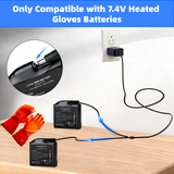 USB Dual Port Wall Charger for Heated Gloves Socks Heating Pad 7.4V SWB01 SWB03