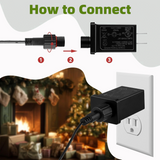 12V LED Controller with 6FT Extension Cord for Halloween Inflatable Decorations