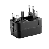 Worldwide All in One Universal Travel Adaptor For USA EU UK AUS Black
