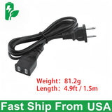 5ft AC IN Power Cord for PowerStation PSX PS X Power Station Jump Starter