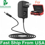 5V 3A Charger For Crosley, Victrola, Wockoder, Udreamer Record Player Speakers