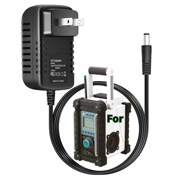 12V DC Adapter Charger for Makita BMR 100/101 Job Site Radio Power Supply Cord
