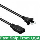 8ft 2-Prong AC Power Cord for Elna Sewing Machine Lead Cable 2-Prong Models