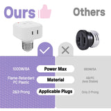E26 4 Prong Design Light Bulb Socket Adapter for Bedroom, Hallway or Bathroom