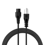 6Ft UL 3Prong Charging Cable for NEMA 5-15P to IEC320C5 10A 300V Universal