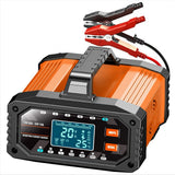 Car Battery Charger 20A 12V/24V Adjustable Current 0.5A-20A LiFePO4 Lead Acid...